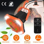 Rechargeable Outdoor Camping Fan 20000MAH Emergency Power Bank Remote Control. Fixed Price $26.68.