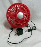 Chillout Portable Usb Fan With Adapter For Wall Plug (red). Fixed Price $10.00.