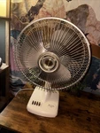 Vintage Sanyo Oscillating Desk Fan EF-9SP 3-SPEED White Retro Japan/tested/works. Fixed Price $64.99.