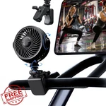 Nauttxon Rechargeable Peloton Bike Fan Clip Portable Black. Fixed Price $48.99.