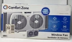 Comfort Zone 3-SPEED Dual Blade Window Fan White. Fixed Price $39.85.