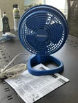 Holmes HAOF85 Desk Fan Blue Adjustable Tilt Dial Control 2 Speeds Electric. Fixed Price $26.00.