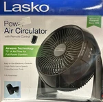Lasko - A10802 10" Wall Mount Power Circulator Fan With Remote Black. Fixed Price $89.95.