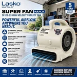 Lasko Super Fan Max SF-20-G3 High Velocity Utility 4 Speeds Adjustable Airfl. Fixed Price $92.95.