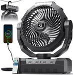 Frizcol 3-IN-1 Camping Fan, Portable Fans Rechargeable, FA-GY03. Fixed Price $29.99.