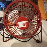 Homepointe 6" Red Usb Fan Adjustable Tilt Metal Table/desk Axial 4-BLADE. Fixed Price $15.00.