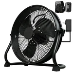 Leeheeyee 12 Battery Operated Floor Fan For Dewalt 20V Max Portable Jobsite. Fixed Price $150.38.