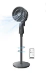 Gusto Pedestal Fan Black Electric Remote Control Timer Oscillation Ambient Light. Fixed Price $59.99.