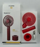 Geek Aire Mini Rechargeable Portable Fan With Power Bank 6 Blade New Box Red. Fixed Price $43.90.