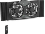 Dual Window Fan 3 Speeds Auto-lock Expanders, Exhaust & Bug Screen For Bedroom!. Fixed Price $91.99.