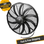 Spal 30102048 16" High Performance Pusher Electric Fan With Curved Blades. Fixed Price $195.00.