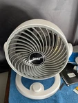 Dreo 12" Quiet Desk Fan, 70FT Airflow, 3 Speeds, Tilt, White. Fixed Price $50.41.