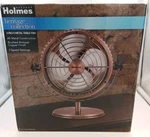 Holmes 6" Heritage Table Fan, 2 Speeds, 4 Blades, 6-INCH, Brushed Copper. Fixed Price $129.99.