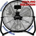 1/2 Pack 18INCH High Velocity Floor Fan 3SPEED Heavy Duty Metal Industrial Black. Fixed Price $86.99.