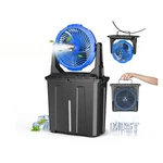 9L Bucket Portable Misting Fan For Outdoors Patios, 30000MAH Rechargeable Bat.... Fixed Price $112.79.
