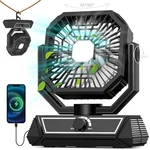 Meriied Portable Fan Rechargeable, 20000MAH Battery Powered With Led Lant.... Fixed Price $37.35.