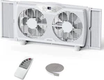 Shinic Twin Window Fan, 9-INCH Blades Reversible Airflow, Thermostat Control, 3. Fixed Price $86.54.