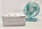 Lcyfbe Z502 Usb Personal Quiet Speed Desktop Portable Fan, Green, Open Box. Fixed Price $26.90.