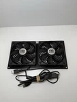 Ac Infinity Dual Fan AI-CFD120BA Quiet Cabinet 12" For Amplifier Av Cooling. Fixed Price $17.95.