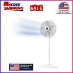 Lasko Cyclone 18" 3-SPEED Adjustable Oscillating Pedestal Fan, White, S18931. Fixed Price $39.99.