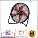 Hyper Tough Sealed Motor Drum Fan With Wall Mount, 20, Blackred - Portable. Fixed Price $70.69.