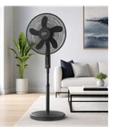 Lasko Whisperforce 18" Pedestal Fan Black Remote High Velocity Ecoquiet Timer. Fixed Price $40.99.