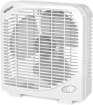 Shinic 10" Tabletop Box Fan For Bedroom, 2 Speeds, Quiet Single Units, White. Fixed Price $40.49.