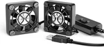 Eluteng Dual 40MM Usb Fan With 3 Speeds Adjustable 5V Pc Max 5500RPM. Fixed Price $17.30.