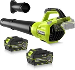 Pulituo Leaf Blower Cordless, 500CFM/ 125MPH Lightweight With 2X. Fixed Price $73.79.