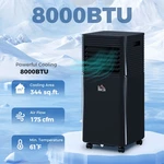 8000 Btu Portable Air Conditioner W/ 4 Modes For Home Office, Black. Fixed Price $229.99.
