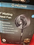 Pelonis In. 3 Speeds Outdoor Misting Pedestal Fan Black PSFM18M2TB. Fixed Price $79.99.