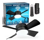 Bell+howell 15.7" Indoor Matte Black Led Socket Ceiling Fan/remote 2299QPH. Fixed Price $32.00.