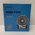 New Efluky Black & White Model LILENG-831 Mini Fan Never Used. Fixed Price $16.00.