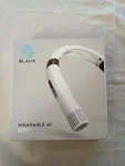 Blaux Wearable Ac Rechargeable Lithium Ion Portable Neck Fan 3 Speed New Nib. Fixed Price $27.99.
