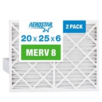 Aerostar 20X25X6 Merv 8 Air Filter, Count, Actual Size (19.75 24.25 6.0.... Fixed Price $64.37.