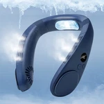 Homeplus Cooling Neck Fan, 2-IN-1 Air 7.8 X 7.3 2.4 Inches, Navy Blue. Fixed Price $64.99.