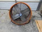 Maxx Air Pro 24" Drum Fan, Direct Drive Two Speed, Floor Stand W/handle. Fixed Price $75.00.