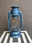 Vintage Kmart Dietz Junior #20 Blue Kerosene Camping Lantern Made Hong Kong. Fixed Price $45.00.