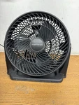 Hampton Bay 11 In. 3 Speed Portable Desk Fan Black. Fixed Price $14.99.