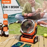 Vevor Portable Fan Rechargeable 9 Inch, Battery Powered With Led Lantern, 4. Fixed Price $83.40.