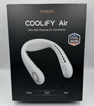 Torras Coolify Air Neck Personal Conditioner 5000MAH, Golden White. Fixed Price $49.00.