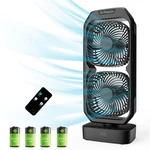 Dr.prepare Small Oscillating Tower Fan Remote Rechargeable Battery Powered Desk. Fixed Price $53.78.
