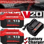 2PACK 20VOLT For Craftsman V20 8.0AH Li-ion Battery CMCB204 CMCB202 /charger. Fixed Price $274.00.