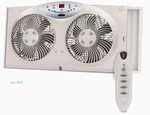 Window Fan, Reversible Airflow, Speeds, Thermostat, Led, Remote, 24 36". Fixed Price $64.42.