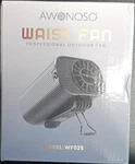 Awonoso WF025 Rechargeable Waist Fan Battery Usb Clip-on Outdoor Black. Fixed Price $18.00.