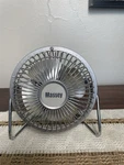 Vintage Metal Desk Top Fan Massey MODEL#MF-4 120 Volt Date 12-08 Works Well. Fixed Price $34.72.