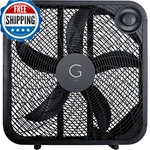 Genesis 20" Fan, 3-SPEED, Black, Quiet, Energy Efficient (G20BOX-BLK). Fixed Price $61.64.