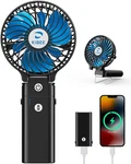 Kibee Portable Handheld Fan 5200MAH Usb Rechargeable 20H Max Runtime, Foldab.... Fixed Price $34.84.