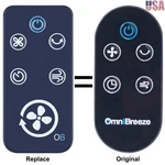 Replaced Remote Control For Omni Breeze Tower Fan SFY.22 DC2018 DC2301 3333004. Fixed Price $15.99.
