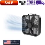 Lasko 20 Inch Box Fan 3 Speed Weather Resistant Portable Cooling Black. Fixed Price $26.89.